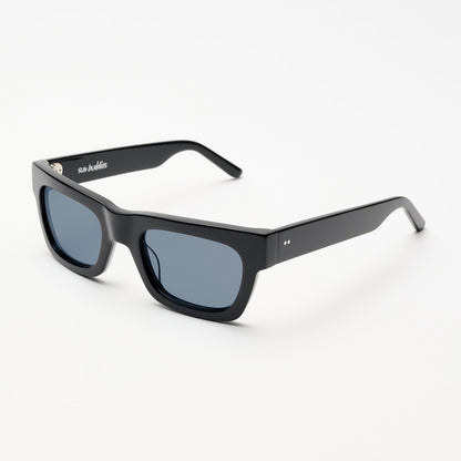 Greta Black With Blue Lens